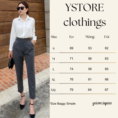 Quần tây ống đứng lưng cao công sở nữ, vải cao cấp tôn dáng, giá chỉ 199.000₫ 3