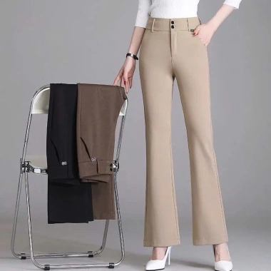 Quần tây ống loe Bigsize 4XL lưng cao 2 nút dài, vải Vitex dày mềm, 5 màu công sở - Giá 180.000đ