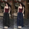 Quần Tây Ống Rộng Cạp Cao Gen Bụng, Lưng Cao, Vải Tuyết Mưa Độ 1 M020 138k 5