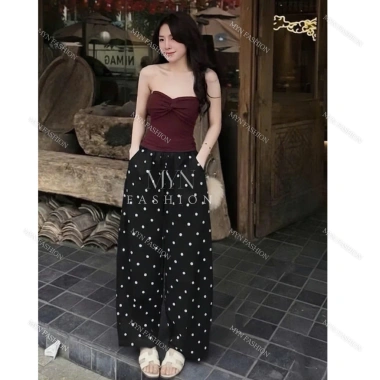 Quần Tây Ống Rộng Cạp Cao Gen Bụng, Lưng Cao, Vải Tuyết Mưa Độ 1 M020 138k 6 Quần Tây Ống Rộng Cạp Cao Gen Bụng, Lưng Cao, Vải Tuyết Mưa Độ 1 M020 138k 6
