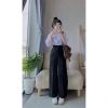 Quần tây ống rộng lưng cao dài dáng công sở màu đen vải mềm cạp cao, giá ưu đãi 69.000₫ 4