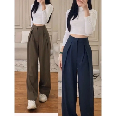 Quần Tây ống rộng M626 - Dáng dài công sở, ly lệch 2 bên, giá chỉ 122.527 VND