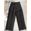 Quần tây ống rộng nữ cạp cao dài đen - Học sinh & công sở, giảm còn 83k 4