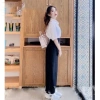 Quần tây ống rộng nữ cạp cao dài đen - Học sinh & công sở, giảm còn 83k 7