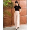 Quần tây ống rộng nữ cạp cao hoá kéo bên hông Vải tuyết mưa loại 1 giá 115.000đ 7