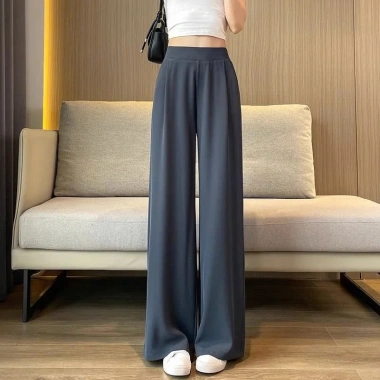Quần tây ống rộng nữ công sở cạp lưng cao, dáng suông dài, chất vải dày dặn, giảm giá 102.000₫ 3