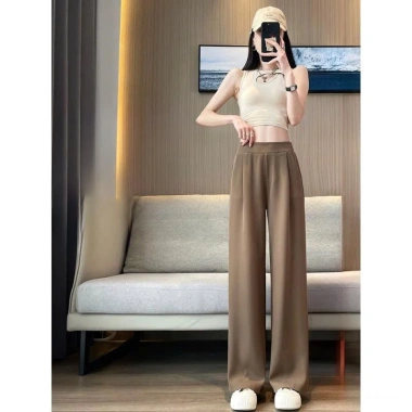Quần tây ống rộng nữ công sở cạp lưng cao, dáng suông dài, chất vải dày dặn, giảm giá 102.000₫ 6