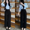 Quần tây ống rộng nữ lưng cao Culottes dài 95cm, thoáng mát, giá chỉ 83.000₫