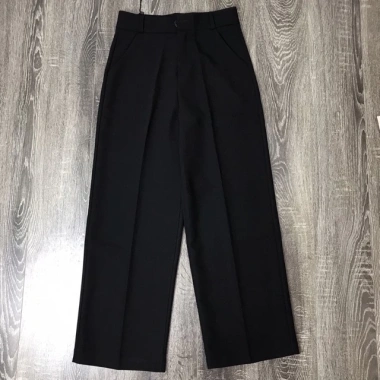Quần tây ống rộng nữ lưng cao Culottes dài 95cm, thoáng mát, giá chỉ 83.000₫