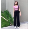 Quần tây ống rộng nữ lưng cao Culottes dài 95cm, thoáng mát, giá chỉ 83.000₫ 4