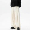 Quần Tây Ống Rộng YOSY Xếp Ly Cạp Cao Dây Chỉnh Eo Unisex - ZooZoo Clothing 4