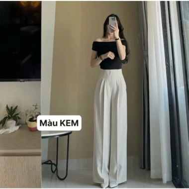Quần Tây Ống Suông Cạp Liền Gold Mỹ, Khóa Sườn, Chất Mềm, Rũ Lưng Cao, Tôn Dáng 165.000 VND 5