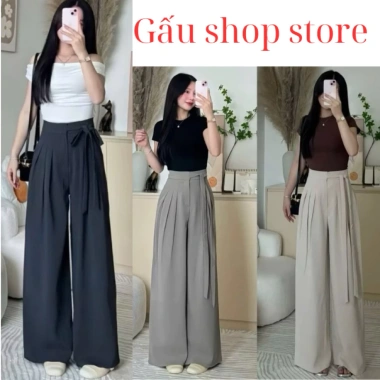 Quần Tây Ống Suông Cột Nơ Siêu Xinh Lưng Cao Tôn Eo Tôn Dáng Mẫu Hot 2.025 149k