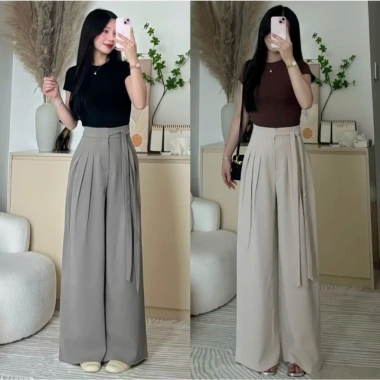 Quần Tây Ống Suông Cột Nơ Siêu Xinh Lưng Cao Tôn Eo Tôn Dáng Mẫu Hot 2.025 149k 3