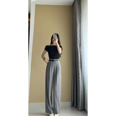 Quần Tây Ống Suông Gold Nhật mềm mịn, lưng cao, tôn dáng, dài 97/102cm, chỉ 210.000đ