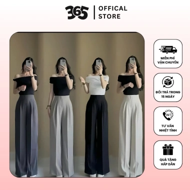 Quần tây ống suông khóa sườn vải gold lưng cao tôn dáng, giảm giá 299k - Outfit đi học làm việc