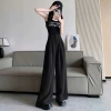 Quần tây ống suông khóa sườn vải gold lưng cao tôn dáng, giảm giá 299k - Outfit đi học làm việc 3