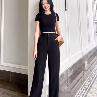 Quần Tây Ống Suông Lưng Cao Nữ FMSTYLE - Tôn Dáng Chuẩn Công Sở, Giá chỉ 149.000₫