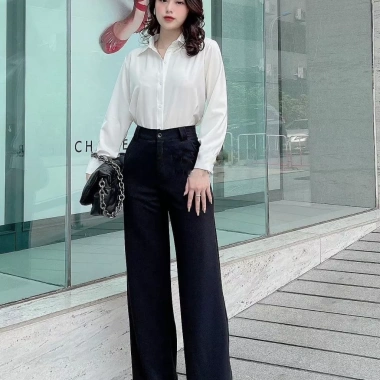 Quần Tây Ống Suông Lưng Cao Nữ FMSTYLE - Tôn Dáng Chuẩn Công Sở, Giá chỉ 149.000₫