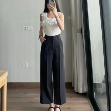 Quần Tây Ống Suông Nấm Lùn Dưới 1m55 Chất Gold Nhật Lưng Cao Tôn Dáng 90-93cm 4 Quần Tây Ống Suông Nấm Lùn Dưới 1m55 Chất Gold Nhật Lưng Cao Tôn Dáng 90-93cm 4