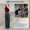 Quần Tây Ống Suông Nữ Cạp Cao Vải Gold Nhật Đai Mềm Mịn, Tôn Dáng, Giá 215.000 3