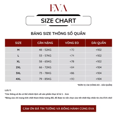 Quần tây ống suông rộng 1 ly Bigsize vải Gold Nhật lưng cao công sở FB13 EVA Giá ưu đãi 229k 3