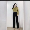 Quần tây suông công sở LAMIGO SHOP ống đứng rộng dáng cơ bản giá 199.000đ 6