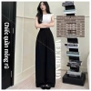Quần tây suông ống rộng lưng cao cạp khóa trước, vải gôn mềm mịn, chỉ 180.000₫ 2