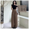 Quần tây suông ống rộng lưng cao cạp khóa trước, vải gôn mềm mịn, chỉ 180.000₫ 3