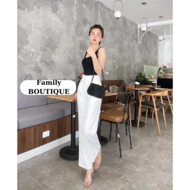 Quần tây xuông nữ ống rộng chất liệu tuyết mưa, phong cách mới, tôn dáng cá tính - 141.025 VND