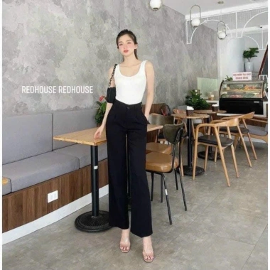 Quần tây xuông nữ ống rộng chất liệu tuyết mưa, phong cách mới, tôn dáng cá tính - 141.025 VND