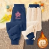 Quần thể thao bé gái lông cừu mùa đông ấm áp, in hoa Unisex – Giá 210.000 VNĐ 2