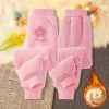 Quần thể thao bé gái lông cừu mùa đông ấm áp, in hoa Unisex – Giá 210.000 VNĐ 3
