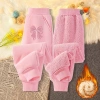 Quần thể thao bé gái lông cừu mùa đông ấm áp, in nơ Unisex - Giá chỉ 210.000₫ 3