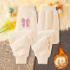 Quần thể thao bé gái lông cừu mùa đông ấm áp, in nơ Unisex - Giá chỉ 210.000₫ 7