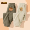 Quần Thể Thao Bé Gái Nhung Kẻ Mùa Đông Ấm Áp In Capybara Unisex Giảm Giá Đến 250k