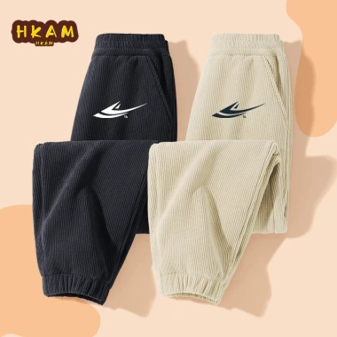 Quần thể thao bé trai vải nhung mùa đông giữ ấm Unisex, giảm giá, chỉ 250.000 VND