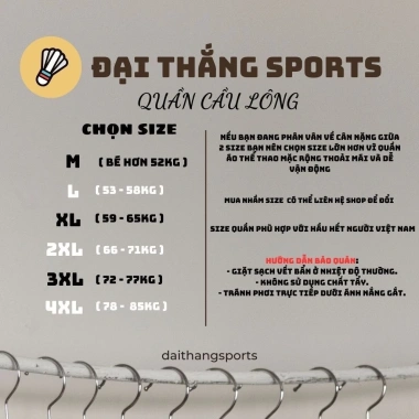 Quần thể thao short cầu lông nam QYN1 - Thoáng mát bền bỉ, giá 105.000, ưu đãi cho tập luyện và thi đấu chuyên nghiệp