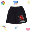 Quần thun cotton bé trai đen cộc mùa hè, in họa tiết cá tính - Giá 84.000 VND 3