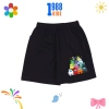 Quần thun cotton bé trai đen cộc mùa hè, in họa tiết cá tính - Giá 84.000 VND 4