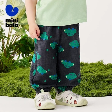 Quần trẻ em Minibala cotton mùa hè, khô nhanh, mềm mại, thân thiện da, giảm 19%