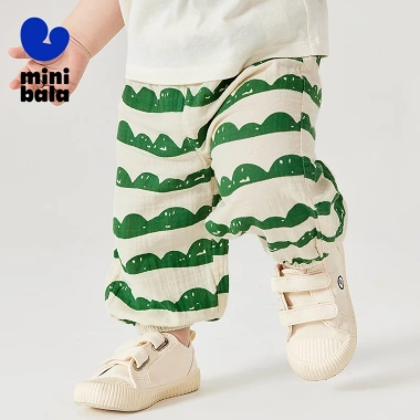Quần trẻ em Minibala cotton mùa hè, khô nhanh, mềm mại, thân thiện da, giảm 19%