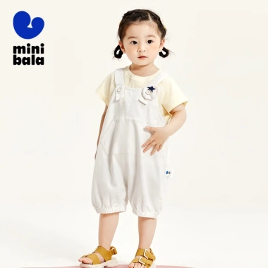Quần treo bé gái minibala mềm mại thoáng khí mùa hè - Thoải mái, dễ chịu 2