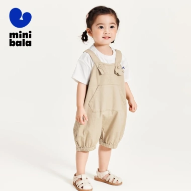 Quần treo bé gái minibala mềm mại thoáng khí mùa hè - Thoải mái, dễ chịu 4