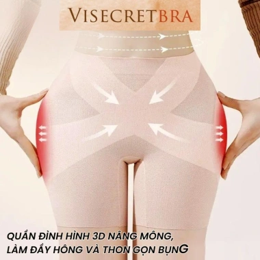Quần Trong Độn Hông Nâng Mông Cạp Vừa Su Đúc, Thoáng Khí, Mềm Mịn - Body Ôm 2