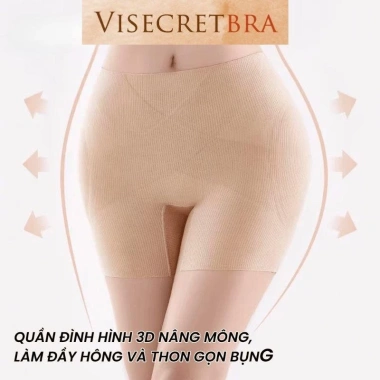 Quần Trong Độn Hông Nâng Mông Cạp Vừa Su Đúc, Thoáng Khí, Mềm Mịn - Body Ôm 3