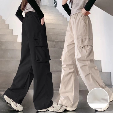 Quần túi hộp kaki nữ 18-50kg, ống suông rộng cạp chun, lưng cao, phù hợp bé gái 6-14 tuổi, giá 77.000đ 2 Quần túi hộp kaki nữ 18-50kg, ống suông rộng cạp chun, lưng cao, phù hợp bé gái 6-14 tuổi, giá 77.000đ 2