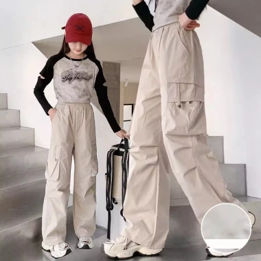 Quần túi hộp kaki nữ 18-50kg, ống suông rộng cạp chun, lưng cao, phù hợp bé gái 6-14 tuổi, giá 77.000đ 15 Quần túi hộp kaki nữ 18-50kg, ống suông rộng cạp chun, lưng cao, phù hợp bé gái 6-14 tuổi, giá 77.000đ 15