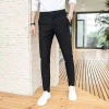 Quần vải đen nam tây Âu, dáng trơn, hợp áo sơ mi & giày tây - 45.000₫