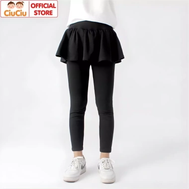 Quần váy legging giữ nhiệt cho bé gái CIUCIU KID, vải lông co dãn 4 chiều, mềm mịn, giữ ấm cực tốt, chỉ 145.000đ 2
